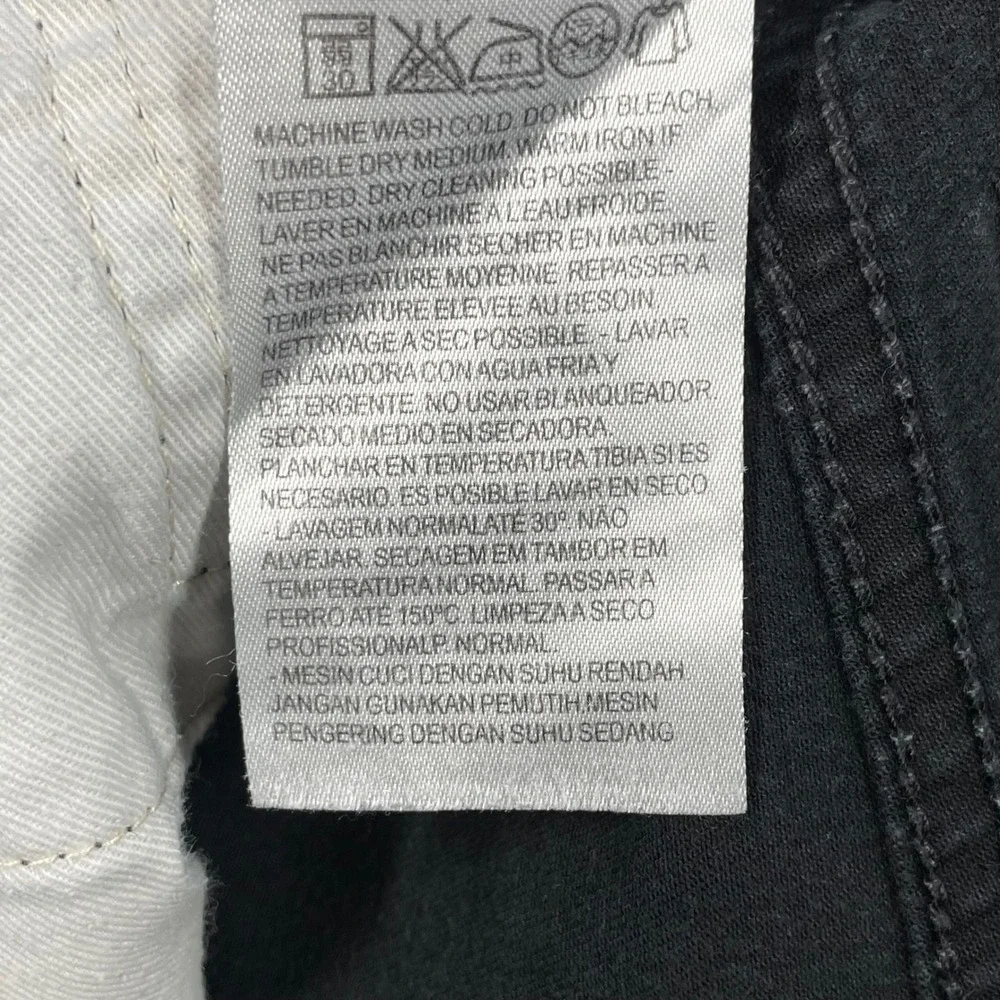 Levi's Black 513 Slim Straight Denim Jeans Mens 30x32